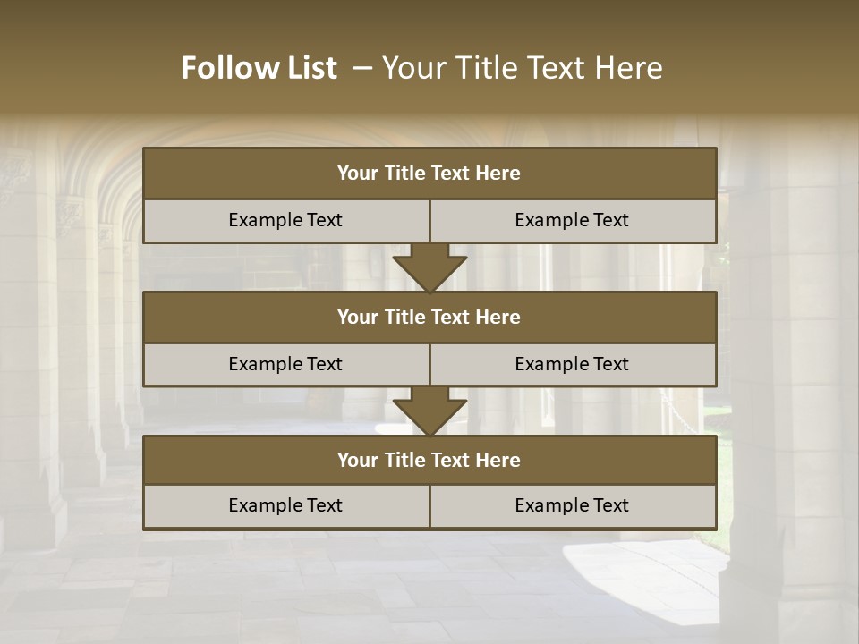 Universits Path Law PowerPoint Template