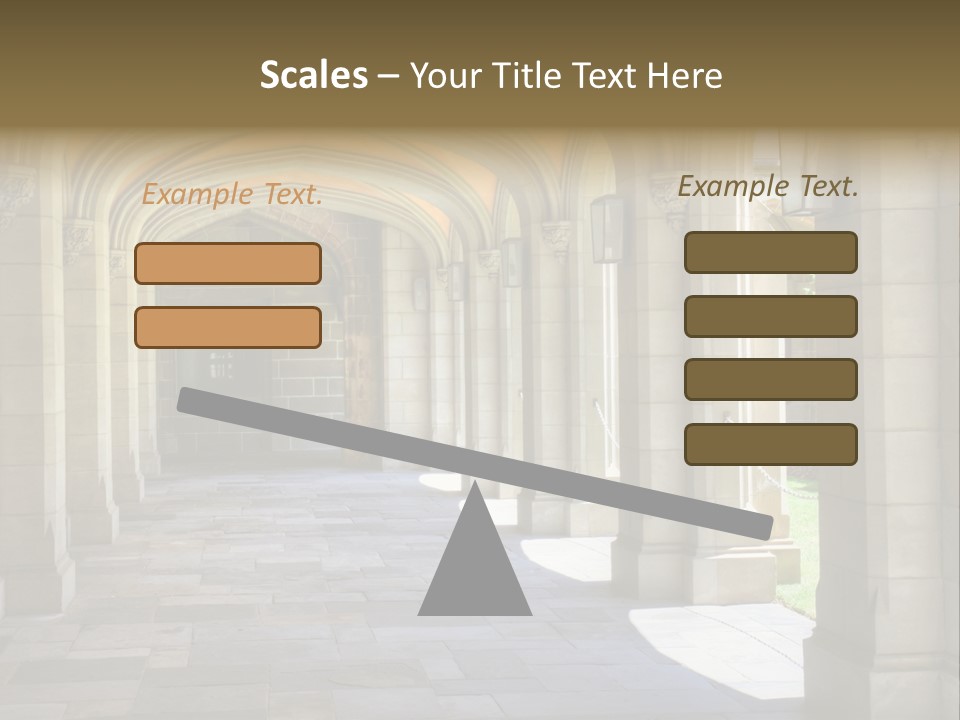 Universits Path Law PowerPoint Template