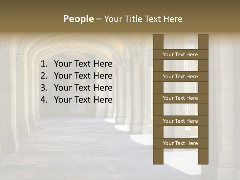 Universits Path Law PowerPoint Template