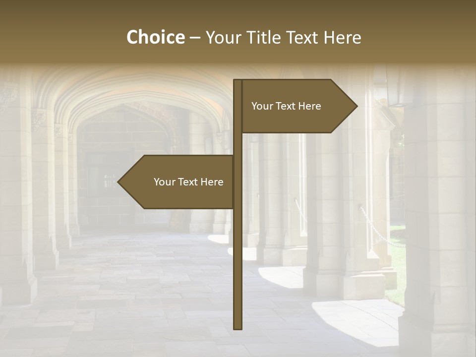 Universits Path Law PowerPoint Template