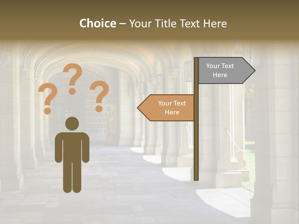 Universits Path Law PowerPoint Template