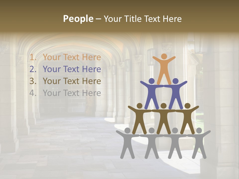 Universits Path Law PowerPoint Template