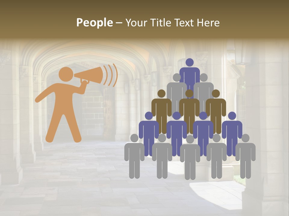 Universits Path Law PowerPoint Template