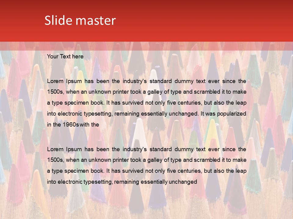 Assortment Row Spectrum PowerPoint Template