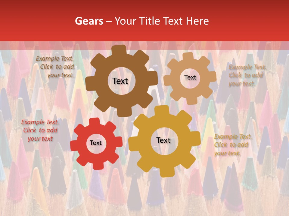 Assortment Row Spectrum PowerPoint Template