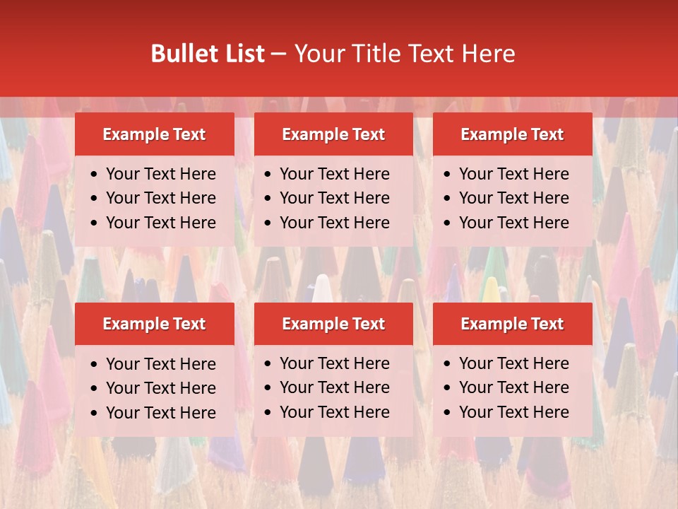 Assortment Row Spectrum PowerPoint Template