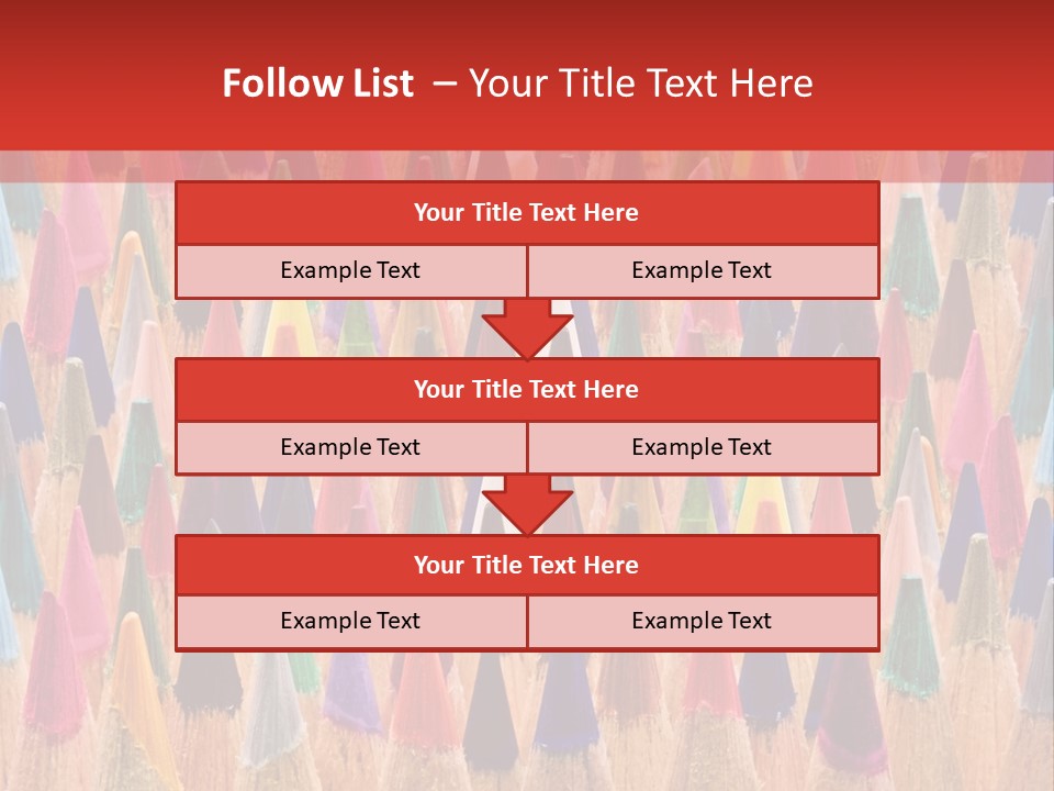 Assortment Row Spectrum PowerPoint Template