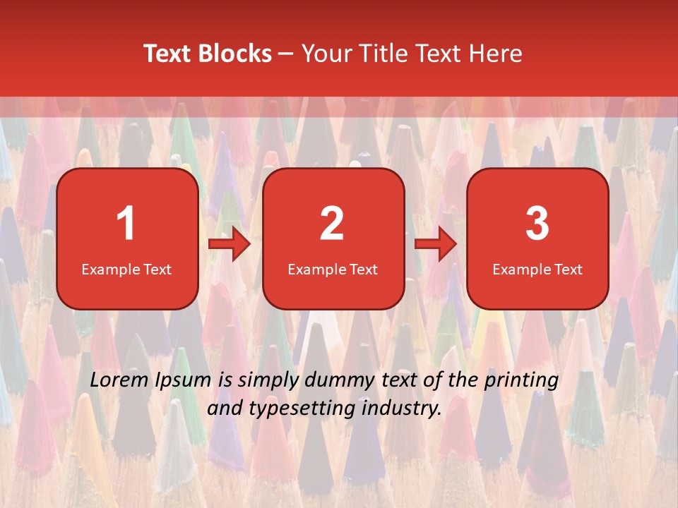 Assortment Row Spectrum PowerPoint Template