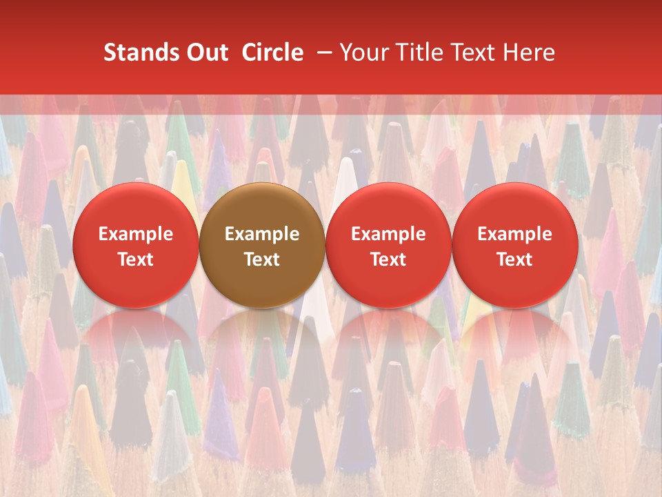 Assortment Row Spectrum PowerPoint Template