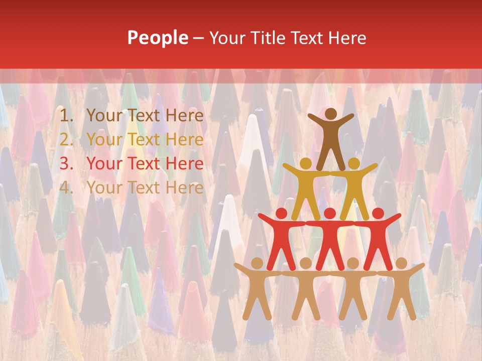 Assortment Row Spectrum PowerPoint Template