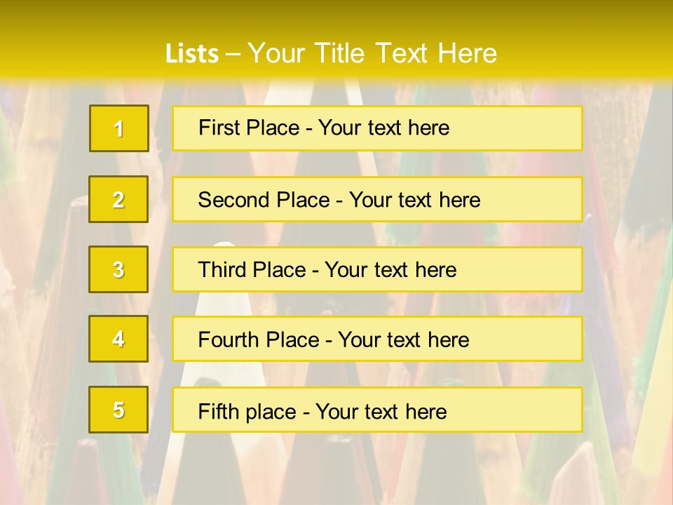 Instrument Multicolored Write PowerPoint Template