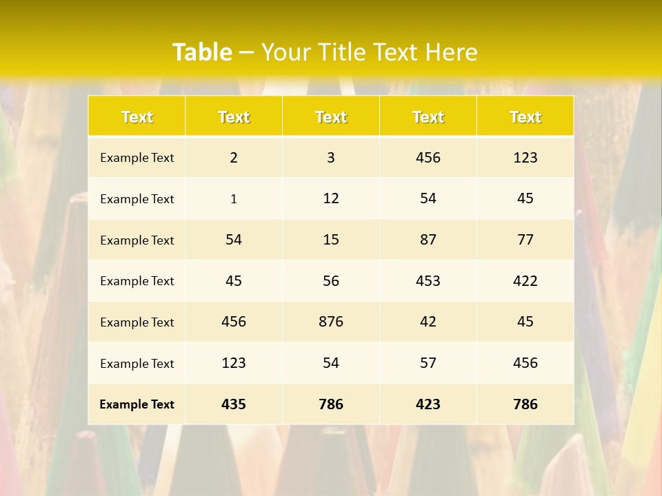 Instrument Multicolored Write PowerPoint Template