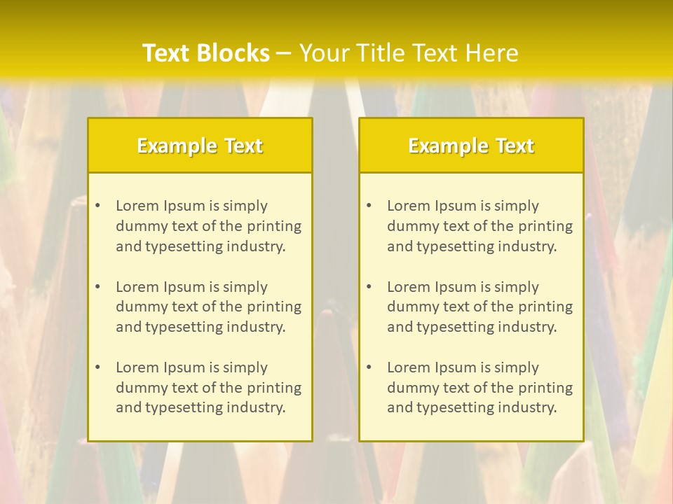 Instrument Multicolored Write PowerPoint Template