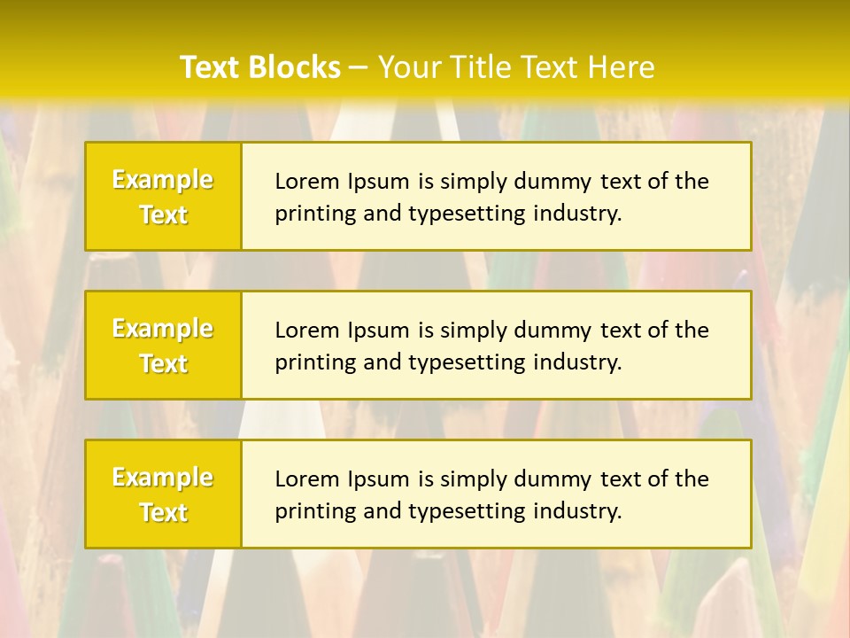 Instrument Multicolored Write PowerPoint Template