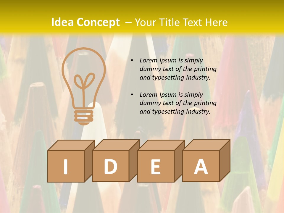 Instrument Multicolored Write PowerPoint Template