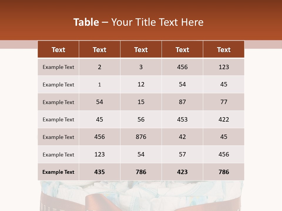 Cake Wear Newborn PowerPoint Template