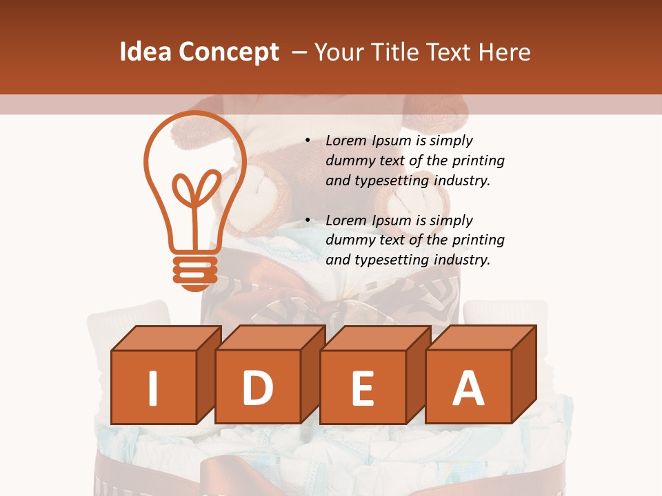 Cake Wear Newborn PowerPoint Template