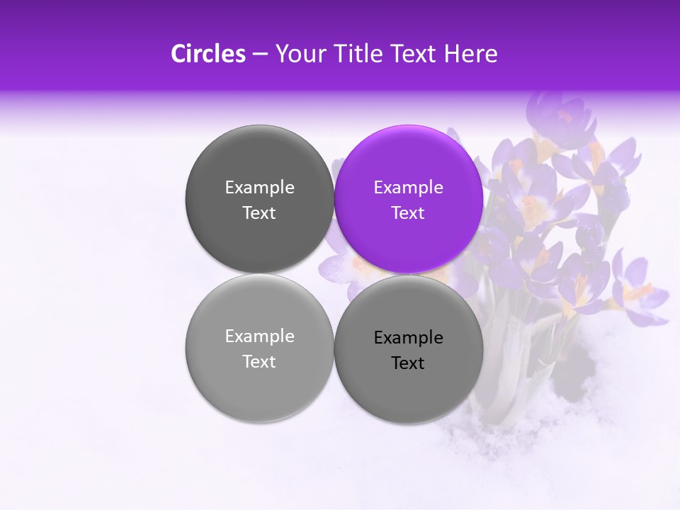 Easter Natural Purple PowerPoint Template