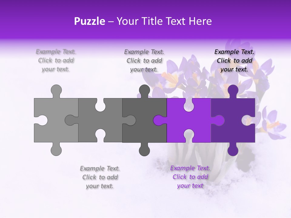 Easter Natural Purple PowerPoint Template