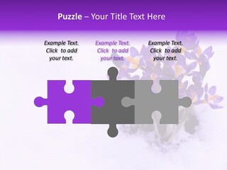 Easter Natural Purple PowerPoint Template