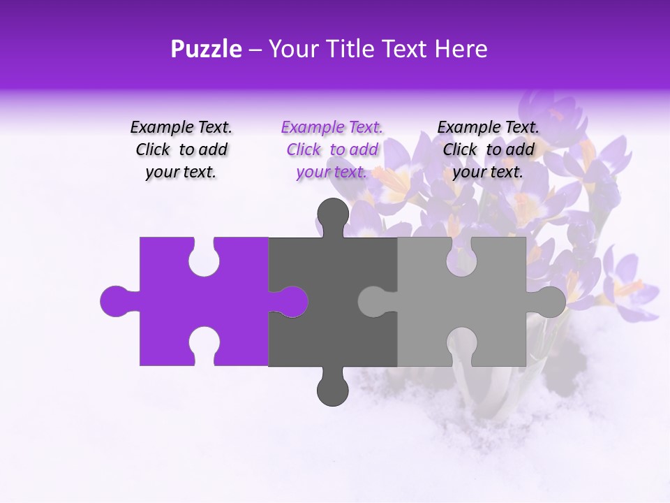 Easter Natural Purple PowerPoint Template