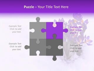 Easter Natural Purple PowerPoint Template