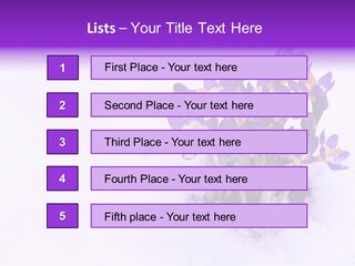 Easter Natural Purple PowerPoint Template