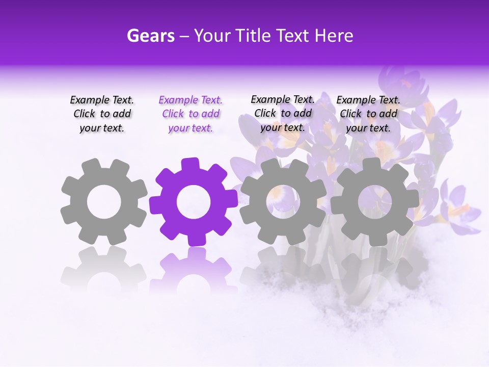 Easter Natural Purple PowerPoint Template