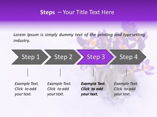 Easter Natural Purple PowerPoint Template
