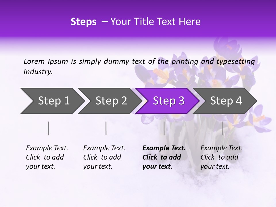 Easter Natural Purple PowerPoint Template