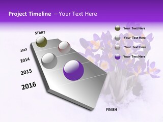 Easter Natural Purple PowerPoint Template