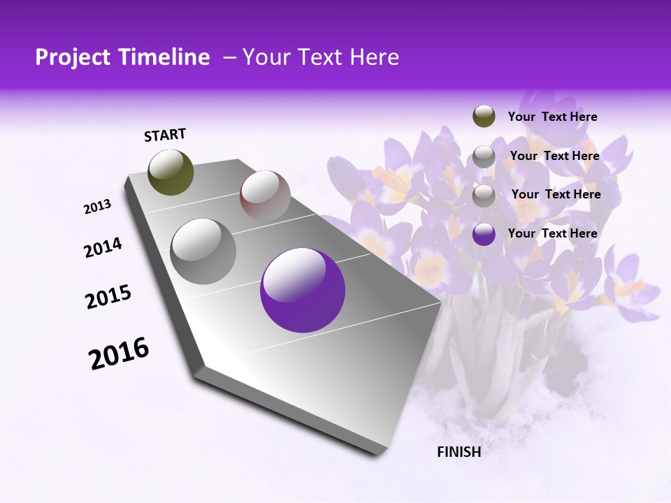 Easter Natural Purple PowerPoint Template