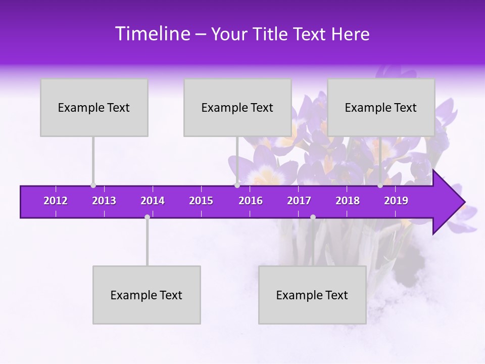 Easter Natural Purple PowerPoint Template