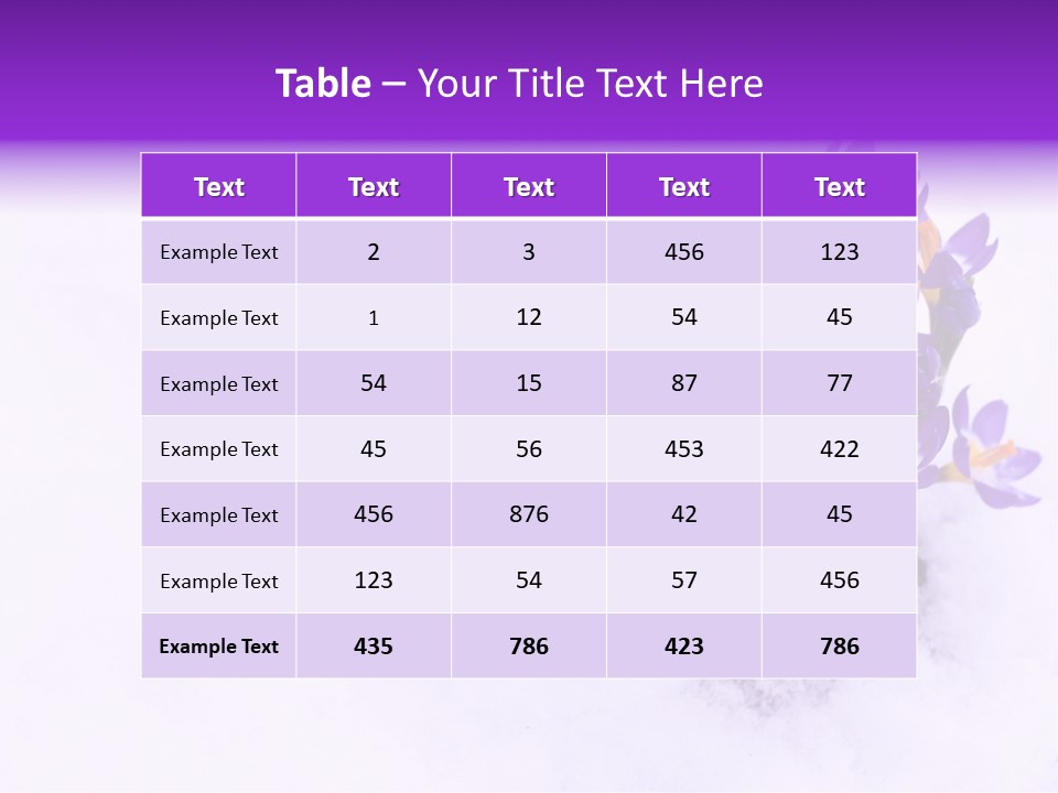 Easter Natural Purple PowerPoint Template