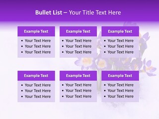 Easter Natural Purple PowerPoint Template