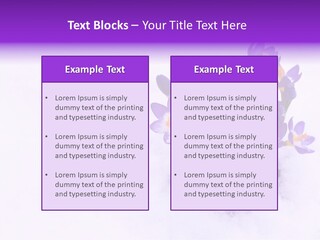 Easter Natural Purple PowerPoint Template