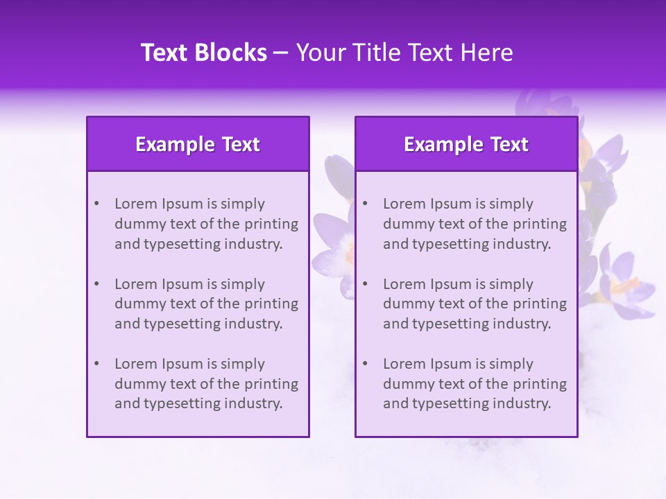 Easter Natural Purple PowerPoint Template