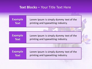 Easter Natural Purple PowerPoint Template