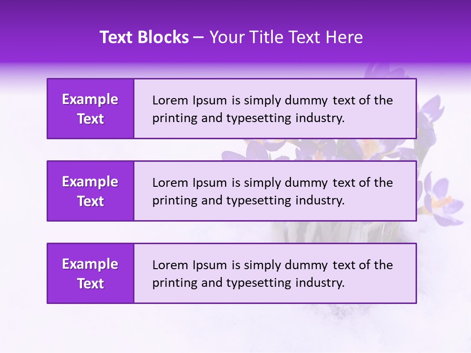 Easter Natural Purple PowerPoint Template