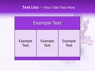Easter Natural Purple PowerPoint Template