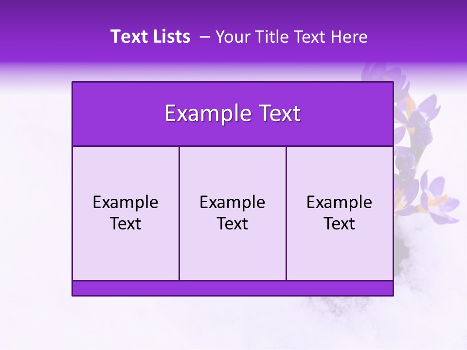 Easter Natural Purple PowerPoint Template
