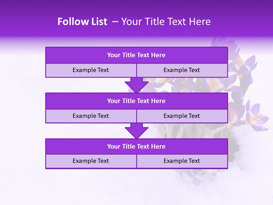 Easter Natural Purple PowerPoint Template