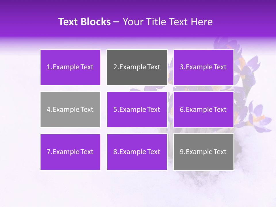 Easter Natural Purple PowerPoint Template