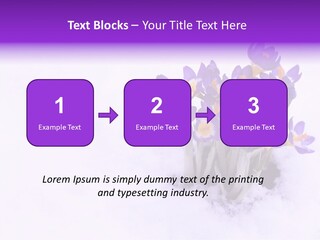 Easter Natural Purple PowerPoint Template