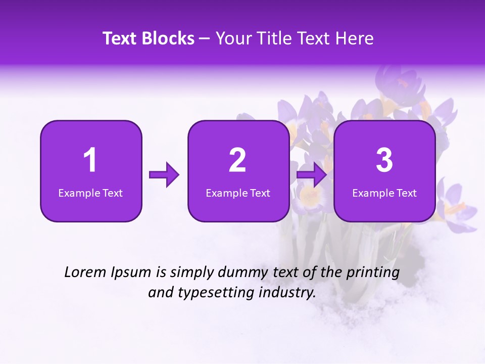 Easter Natural Purple PowerPoint Template