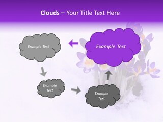 Easter Natural Purple PowerPoint Template