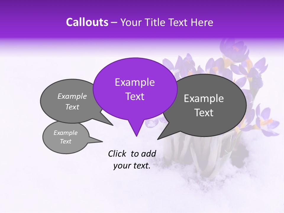 Easter Natural Purple PowerPoint Template