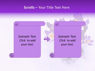 Easter Natural Purple PowerPoint Template