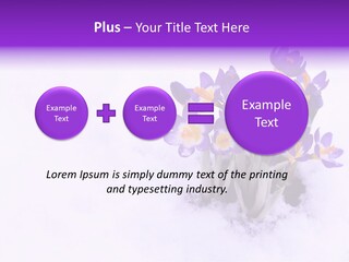 Easter Natural Purple PowerPoint Template