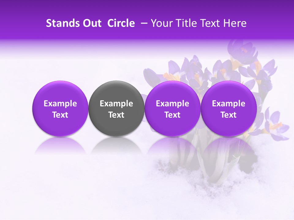Easter Natural Purple PowerPoint Template
